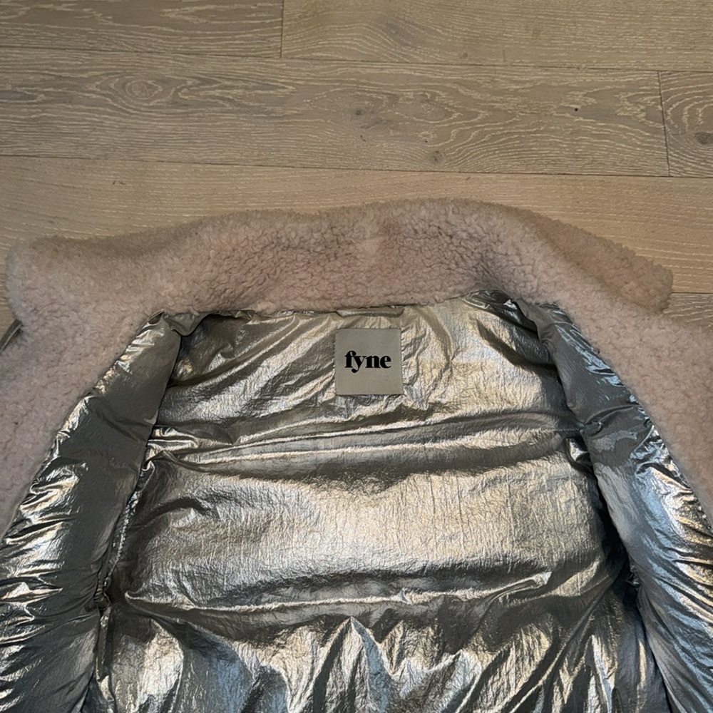 Fyne Jacket Silver With Pink Wool, Size XS - Picture 4 of 6